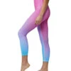 DYI Printed Signature 7/8 Yoga Leggings Multi Gradient