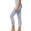 DYI Printed Signature 7/8 Yoga Leggings Black/White Bianco Marble