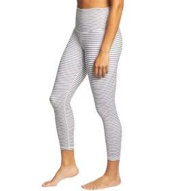 DYI Printed Signature 7/8 Yoga Leggings Black/White