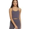 Beyond Yoga Slim Racerback Cropped Tank Deep Amethyst