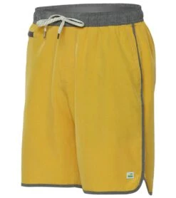 Vuori Men's Banks Shorts Saffron Linen Texture
