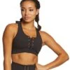 Betsey Johnson Performance Scoopneck Lace Up Bra
