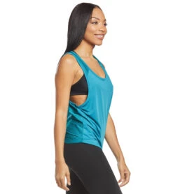 Marika Mesh Back Singlet Harbor Blue