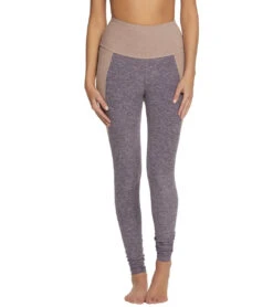 Beyond Yoga Spacedye Off Duty High Waisted Yoga Leggings Deep Amethyst/Wild Wisteria Colorblock