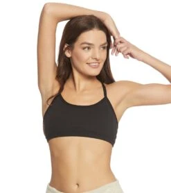 Beyond Yoga Cross It Back Bra Jet Black