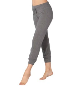 Beyond Yoga Lounge Around 7/8 Joggers Mid Heather Gray