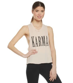 Spiritual Gangster Karma Surplice Back Swing Tank