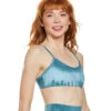 Beyond Yoga Olympus Classic V-Neck Yoga Sports Bra Washed Bali Blue