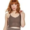 Beyond Yoga Mesh In Line Cropped Yoga Tank
