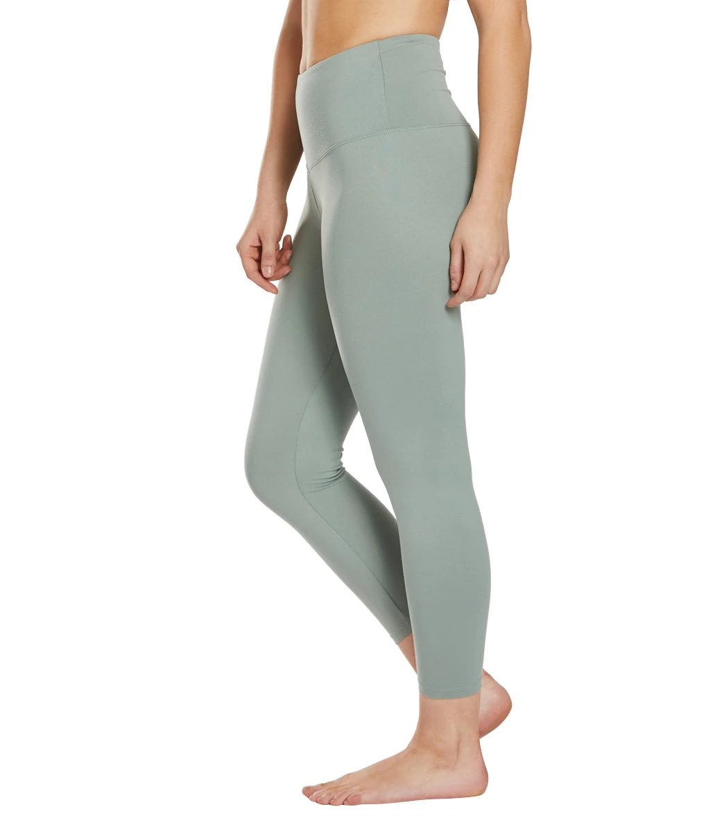 Balance Collection Ultra High Waisted Yoga Capris Slate Grey - Image 4