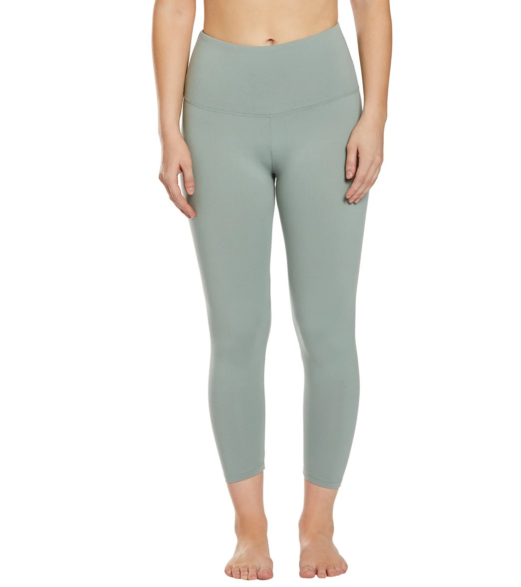 Balance Collection Ultra High Waisted Yoga Capris Slate Grey - Image 5