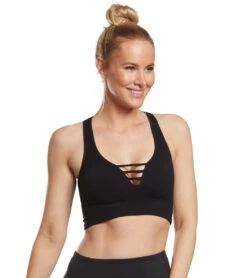 Free People Strapped In Brami Tank Black