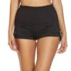 Mika Yoga Wear Lucia High Waisted Yoga Shorts Black