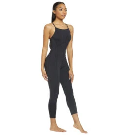 Free People Movement Side To Side Performance Leotard Black