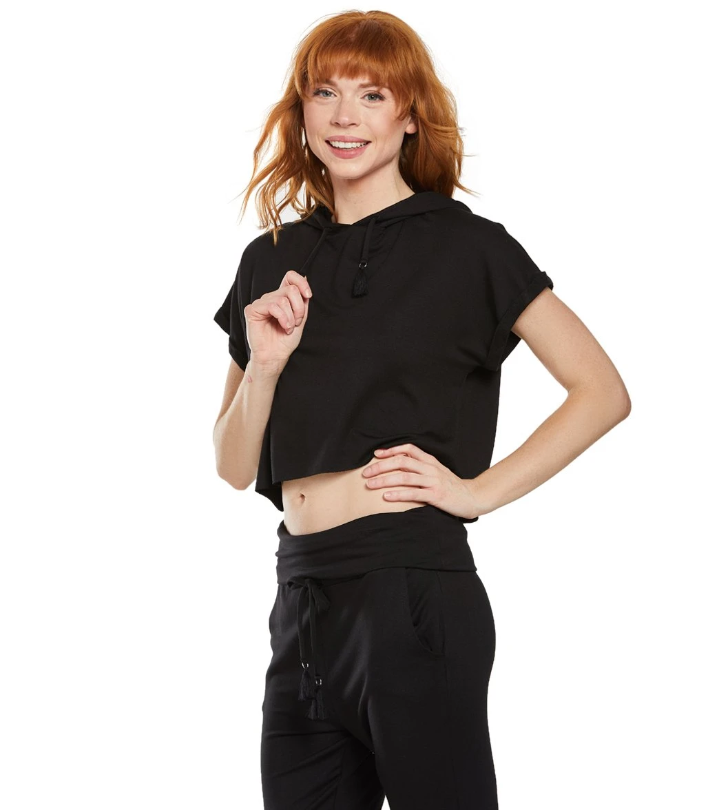 Beyond Yoga Good Start Cropped Yoga Hoodie - Image 11