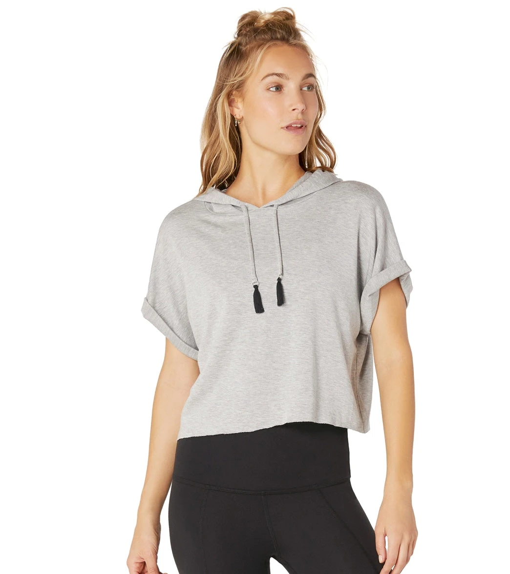 Beyond Yoga Good Start Cropped Yoga Hoodie