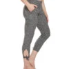 Beyond Yoga Keep It Lightweight And Easy Foldover Midi Sweatpant Joggers Black And White