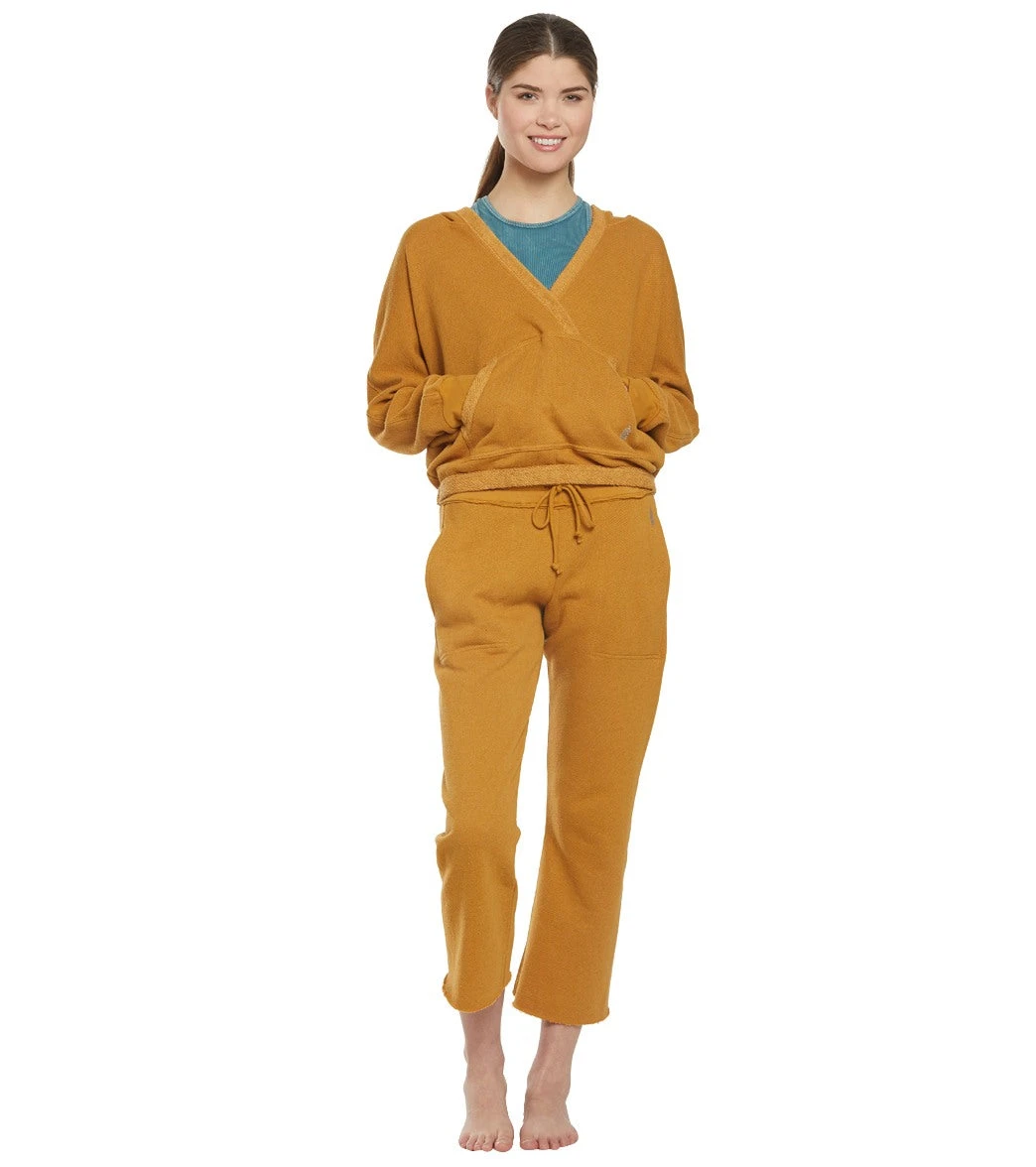 Free People Movement Reyes Solid Hoodie Khaki - Image 3