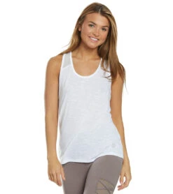 Balance Collection Raven Singlet Yoga Tank Top White