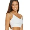 Spiritual Gangster Ribbed Row Crop Tank White