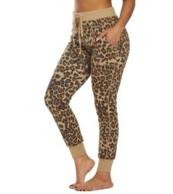 Hard Tail Leopard Weekend Jogger Camel