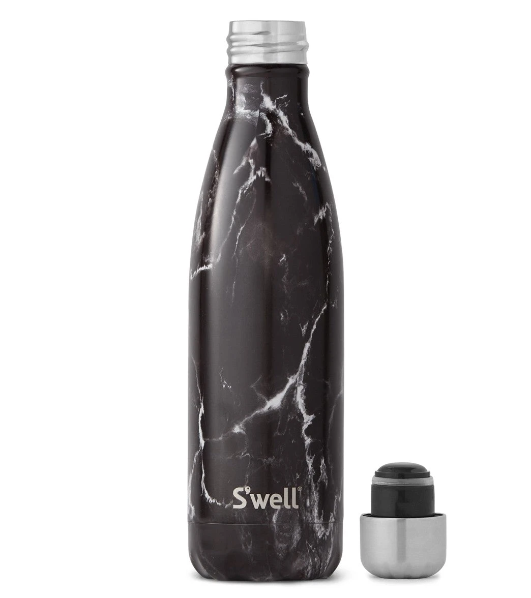 S'well Black Marble 17 Oz Stainless Steel Water Bottle - Image 2