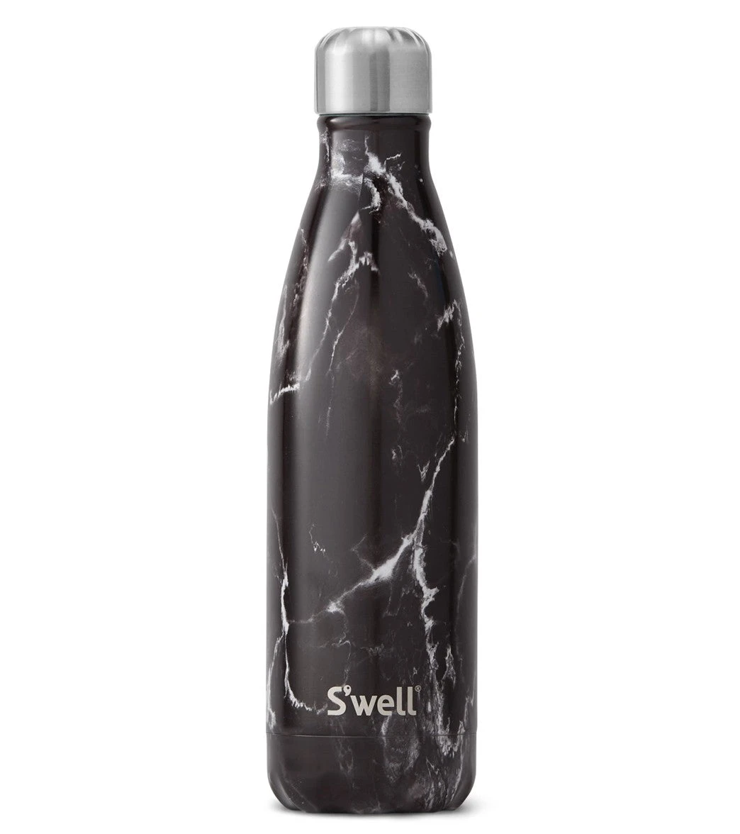 S'well Black Marble 17 Oz Stainless Steel Water Bottle - Image 3