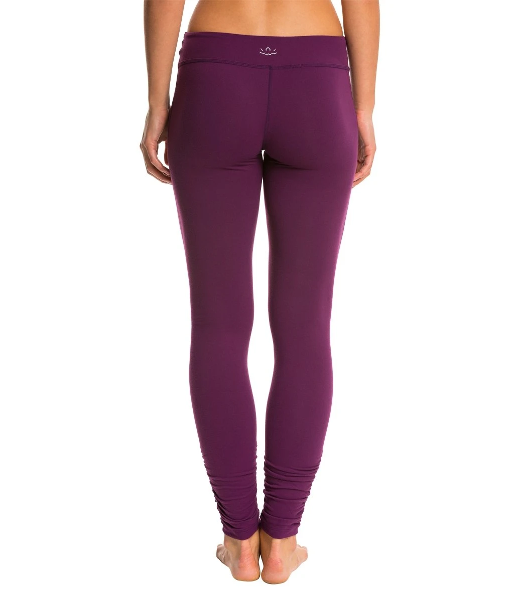 Beyond Yoga Women's Essential Gathered Yoga Leggings Imperial Violet - Image 2