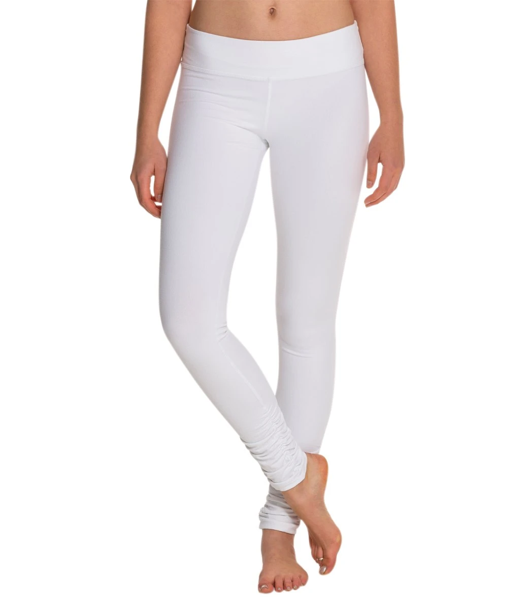 Beyond Yoga Women's Essential Gathered Yoga Leggings White - Image 3