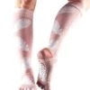 Toesox Knee High Scrunch Full-Toe Yoga Grip Socks Trance