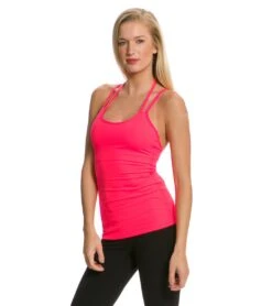 Beyond Yoga Barre Back Cami Neon Berry