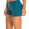 Beyond Yoga Spacedye Essential Short Black-Turqoise Tide
