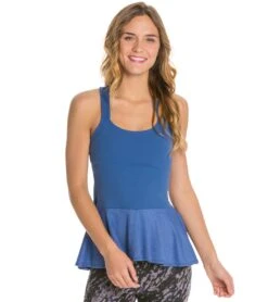 Beyond Yoga Femme Fatale Peplum Yoga Tank Top