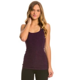 Beyond Yoga Spacedye Cut-Out Cami Black-Imperial Violet