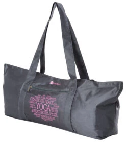 Aurorae Yoga Mat Tote Bag Grey Solid