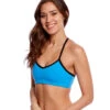 Beyond Yoga Converging Straps Yoga Sports Bra Tidal Blue