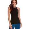 Beyond Yoga Supplex Under Lock And Keyhole Yoga Tank Top Jet Black