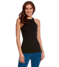 Beyond Yoga Supplex Under Lock And Keyhole Yoga Tank Top Jet Black