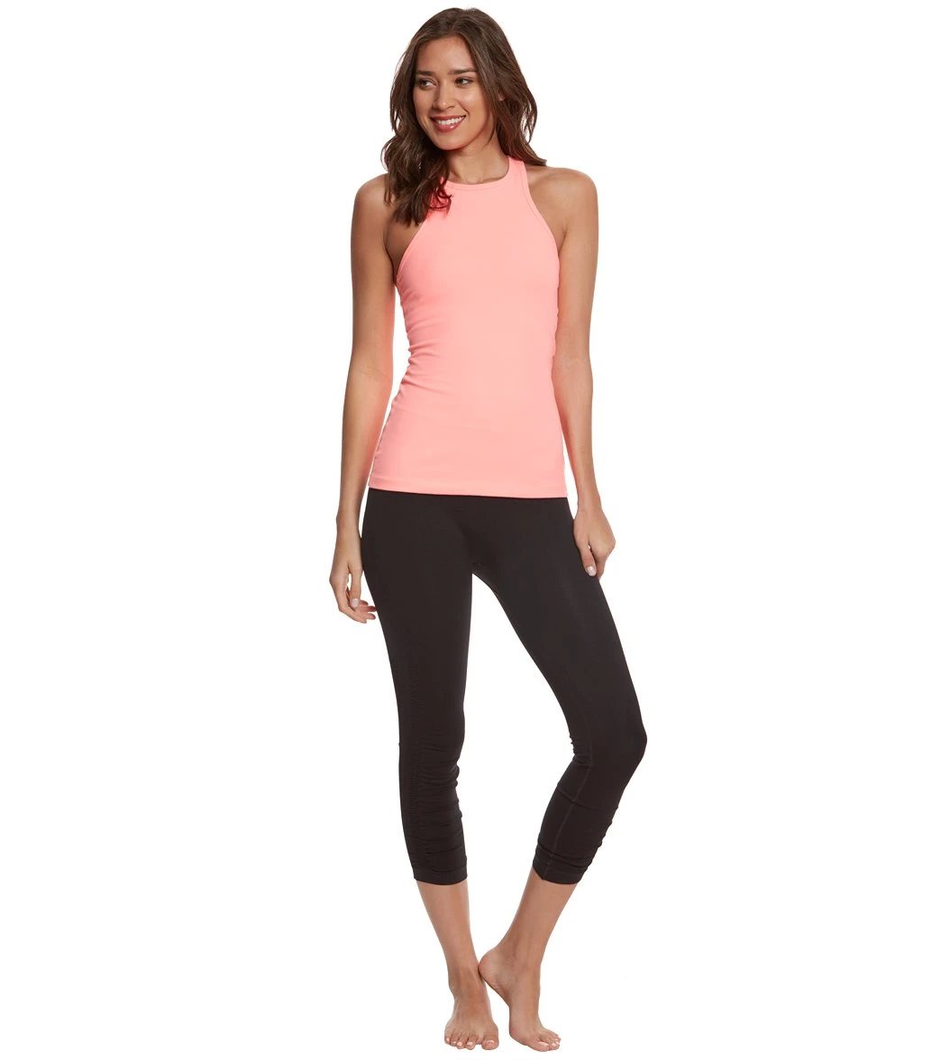 Beyond Yoga Supplex Under Lock And Keyhole Yoga Tank Top Coral Reef - Image 3