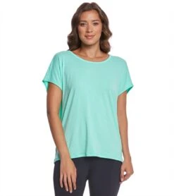 Onzie Drop Back Yoga Short Sleeve Tee Jade