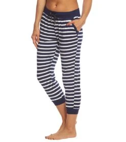 Beyond Yoga Kate Spade Modal Terry Sweatpant Joggers Sailing Stripe Terry