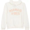 Spiritual Gangster Kids Girls Mermaid Vibes Yoga Pullover Hoodie Cream