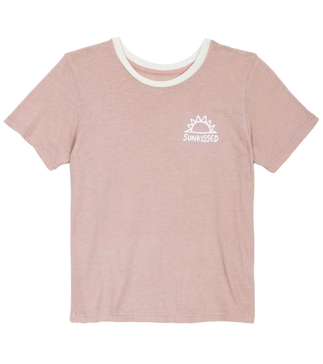 Spiritual Gangster Kids Girls Sunkissed Tee Pink