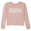 Spiritual Gangster Kids Girls SG Varsity Crop Yoga Sweatshirt
