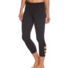 Beyond Yoga Full Circle Cut Out Yoga Capris Jet Black