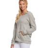 Beyond Yoga Every Afternoon Pullover Hoodie Light Heather Gray