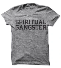 Spiritual Gangster Kids SG Varsity Yoga Tee Heather Grey