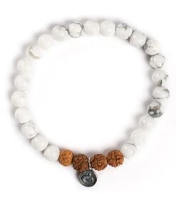 Mala Collective I Am Patient Yoga Bracelet Howlite