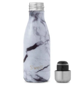 S'well White Marble 9oz Stainless Steel Water Bottle White Marble