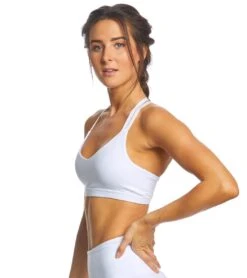 Beyond Yoga Strapped In Yoga Sports Bra White